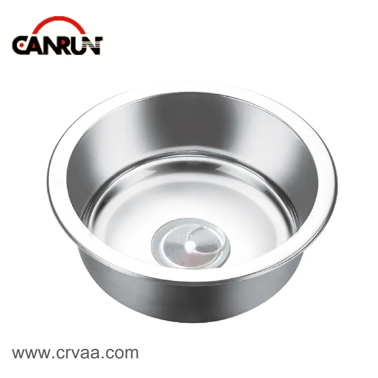 Fregadero cilíndrico de acero inoxidable para apartamentos de RV