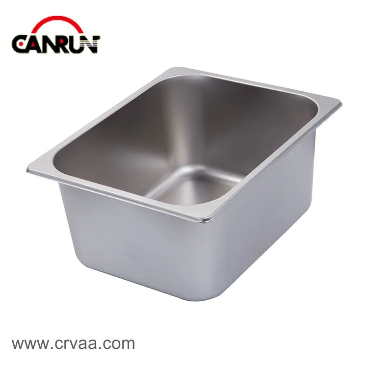 Fregadero rectangular de acero inoxidable para yates y caravanas