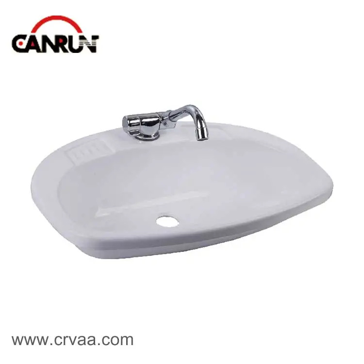 Lavabo acrílico con marco festoneado
