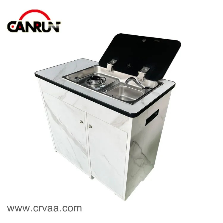 Multifunctional Sink And Cooker Integrated rear trunk Portable Camping Box