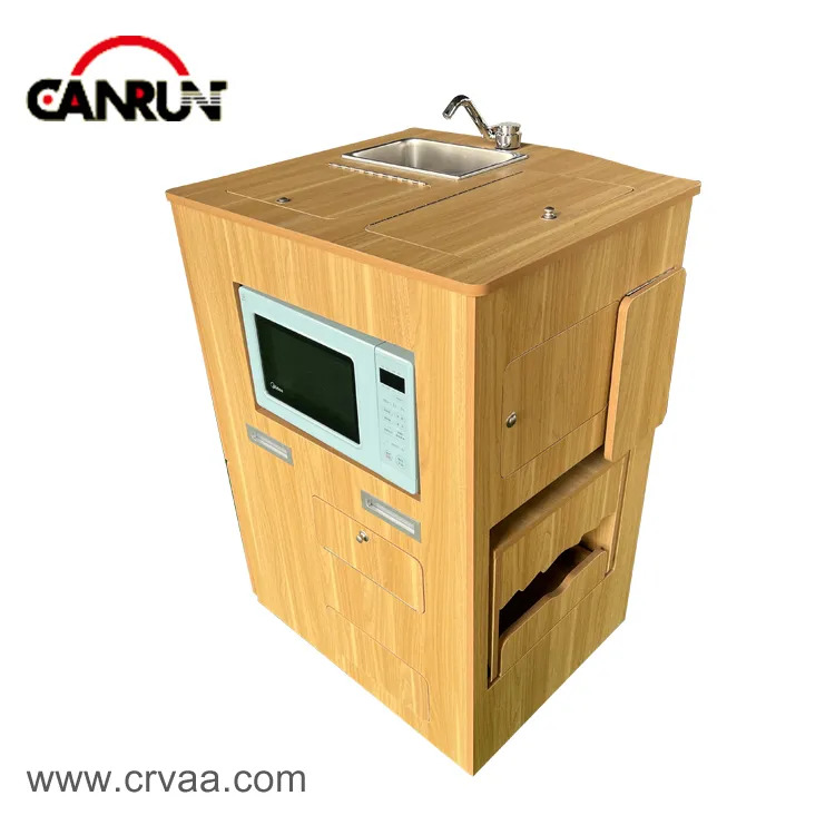 Mobile Portable Vanlife Box with Small Sink and Microwave Oven Space